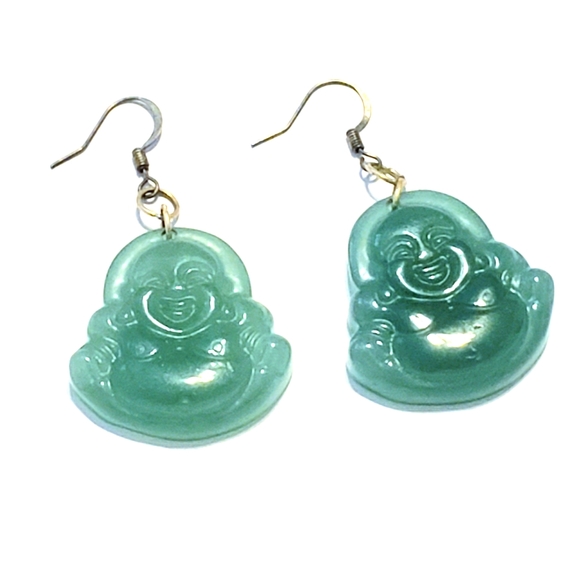 Jewelry - 3/$25 ❤BEAUTIFUL JADE BUDDHA EARRINGS